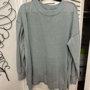 Aerie Soft Blue Crew Neck Sweater